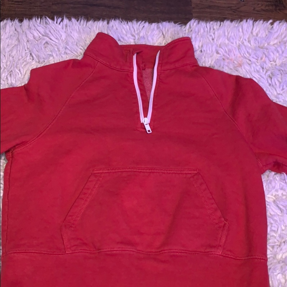 Brandy Melville cropped red hoodie